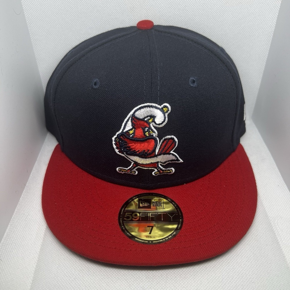 New Era 59Fifty Springfield Cardinals Alternate Logo Blue/Red Hat‎ Size 7 New